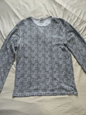 Calvin Klein Gray Waffle-Knit Sleep Top